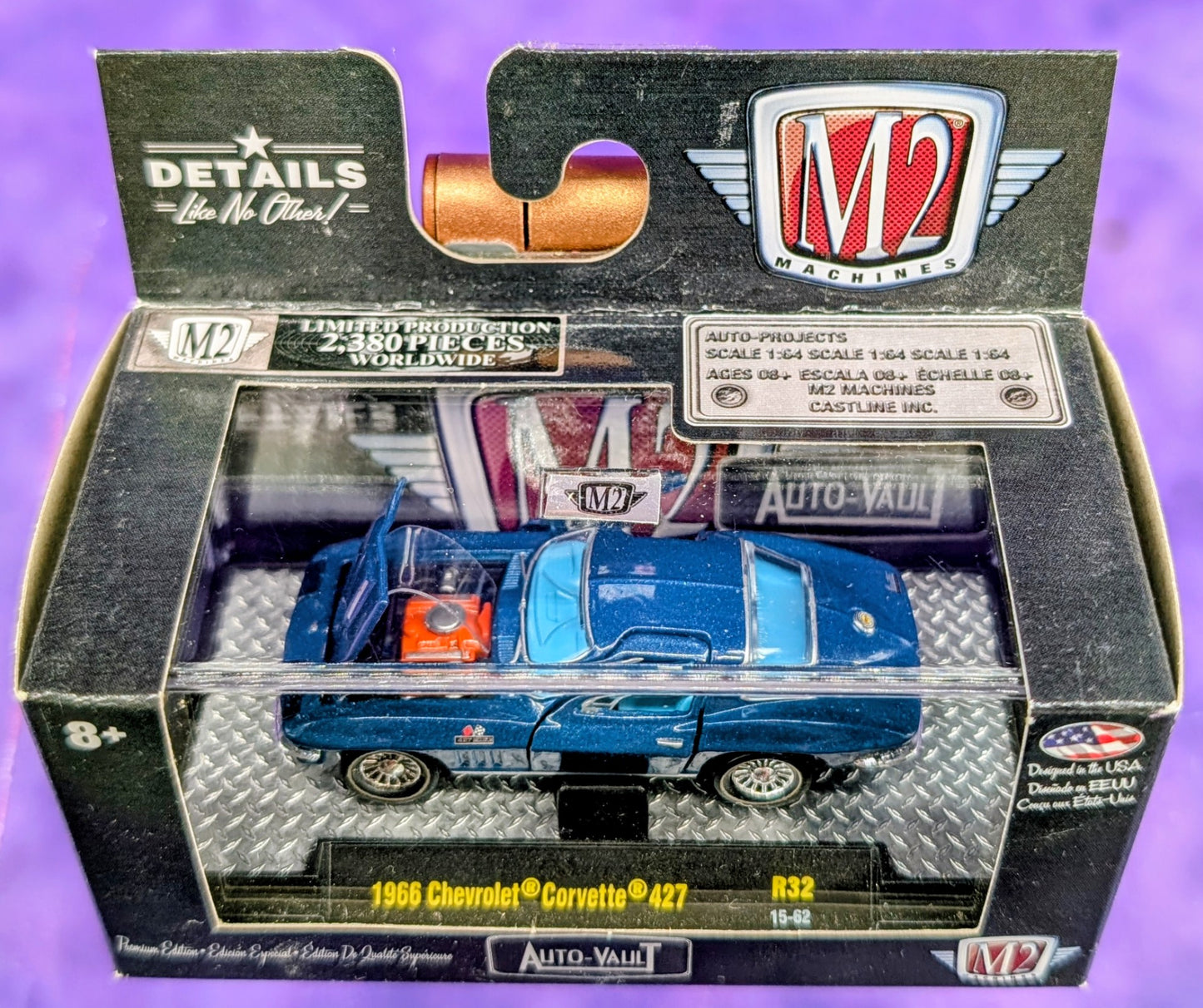 M2 Machines 1966 Chevrolet Corvette 427 - R32 15-62