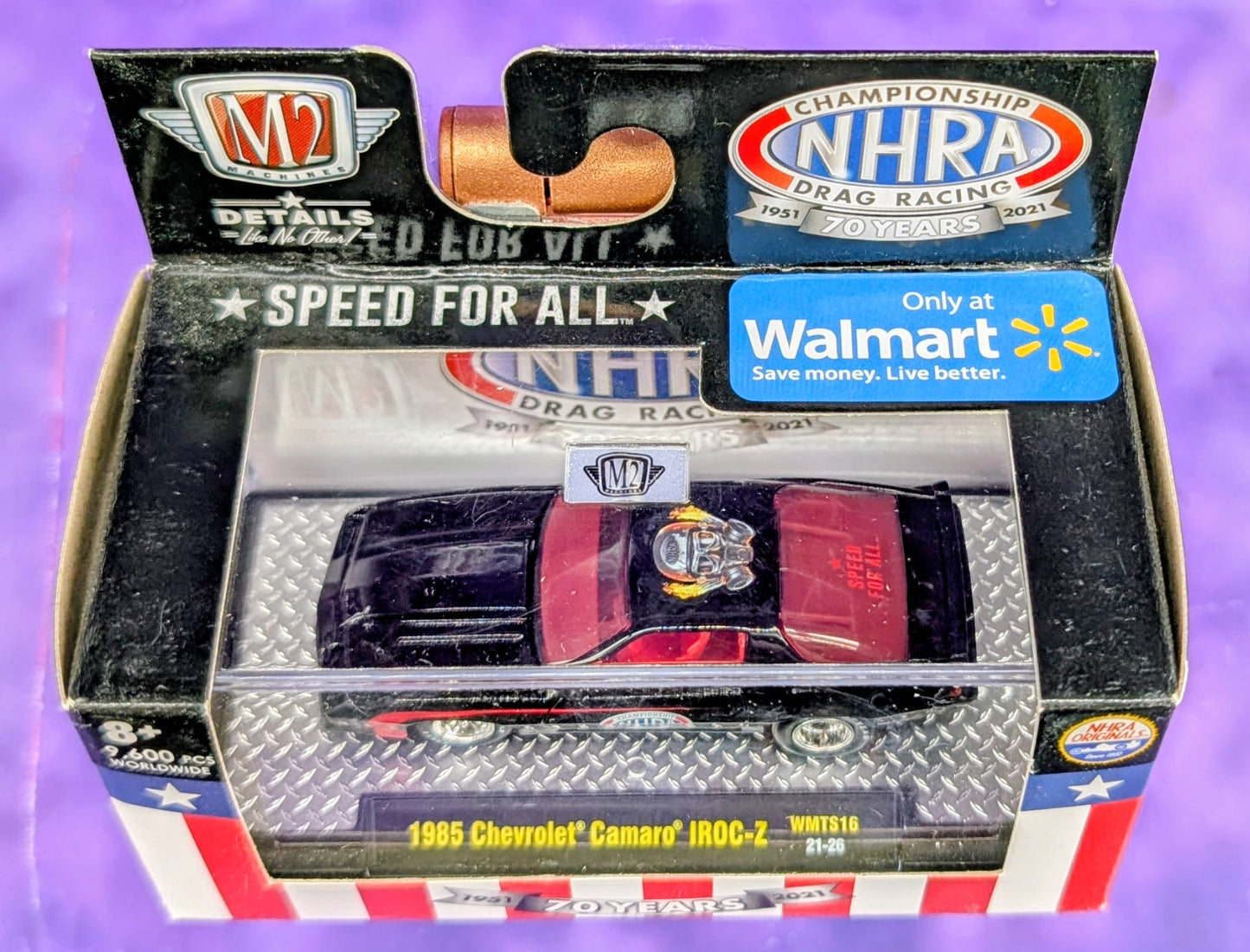M2 Machines 1985 Chevrolet Camaro IROC-Z - NHRA - Walmart Exclusive - WMTS16 21-26