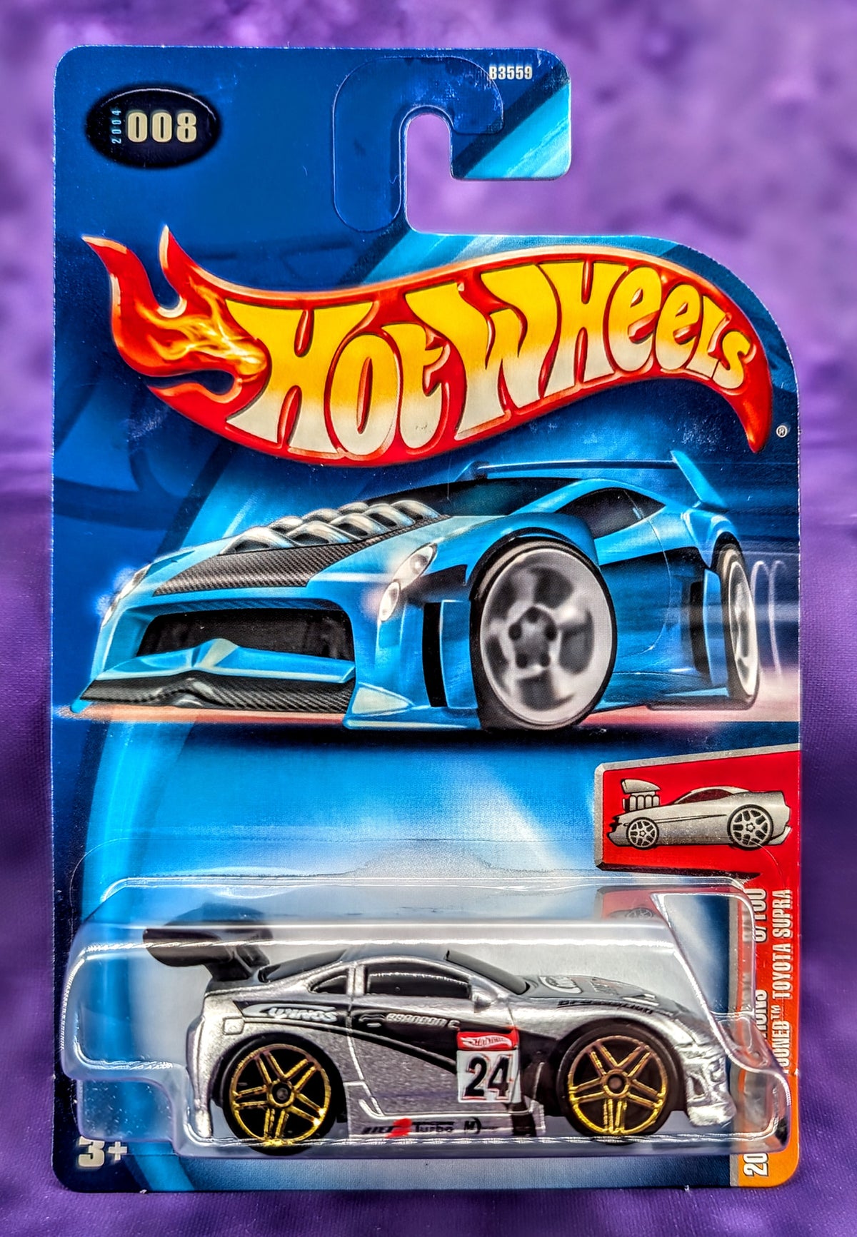 Hot Wheels 'Tooned Toyota Supra - 2004 First Editions - Mainline