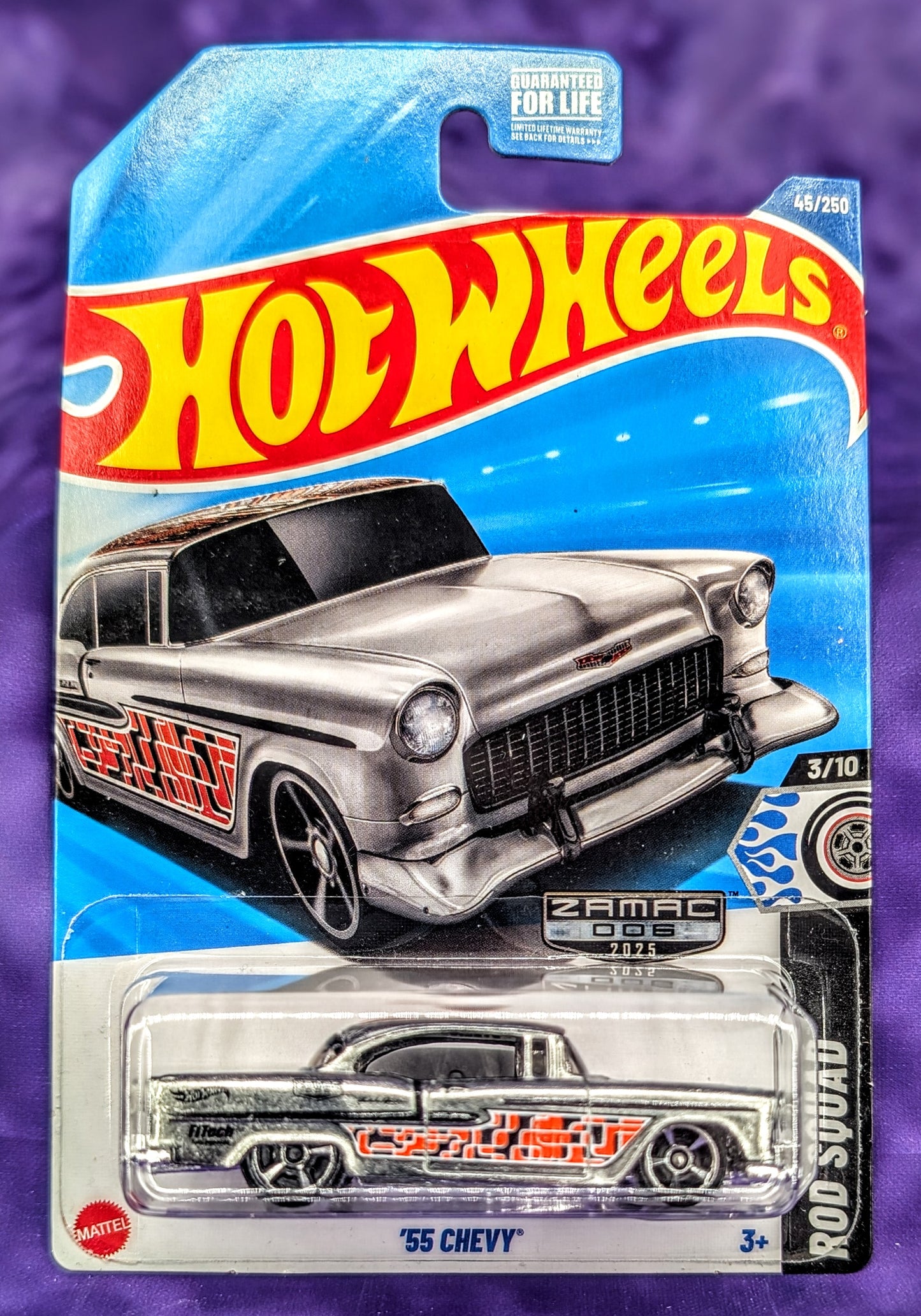 Hot Wheels '55 Chevy - ZAMAC - Rod Squad - Mainline