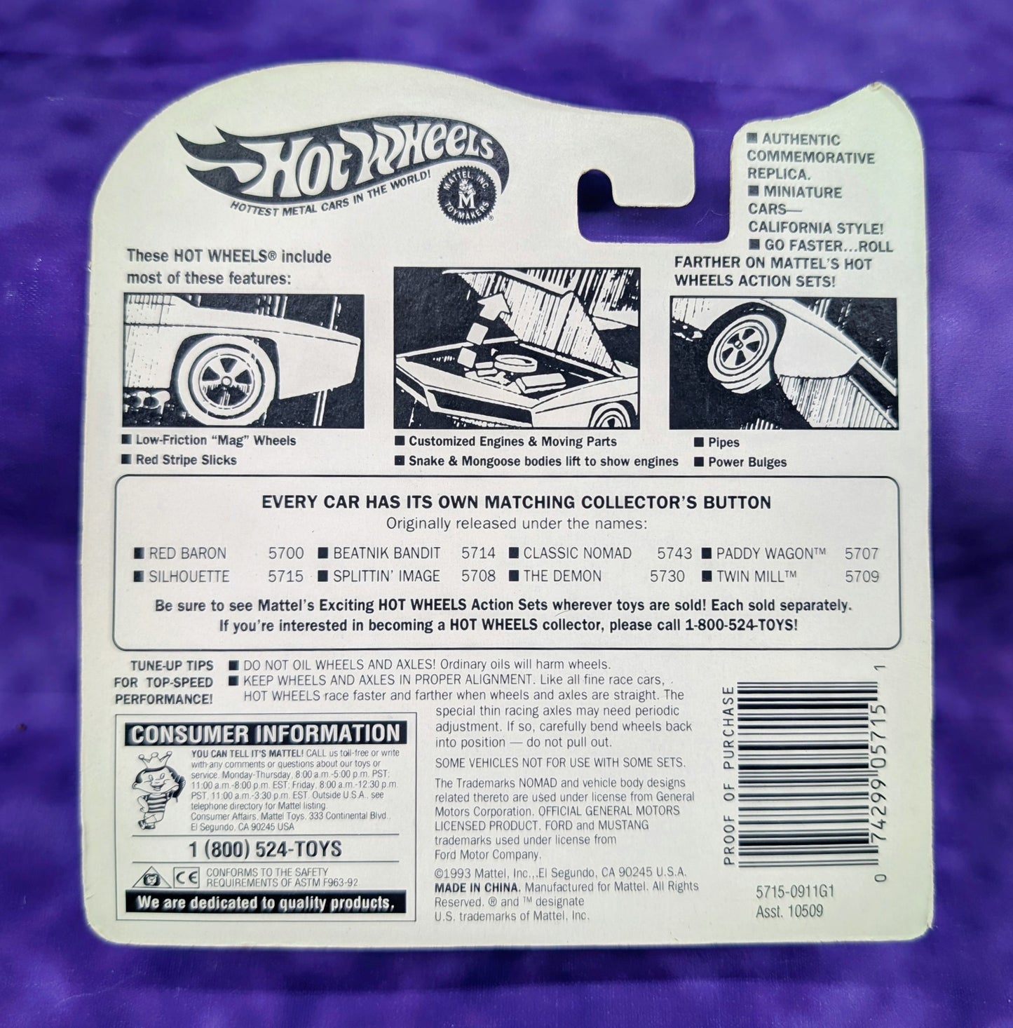 Hot Wheels Silhouette - Vintage Collection