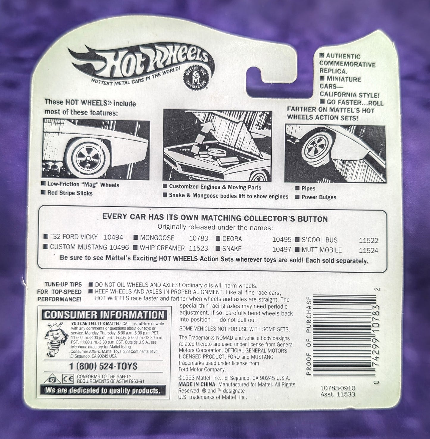 Hot Wheels Tom McEwen "The Mongoose" Funny Car - Vintage Collection Exclusive Series II
