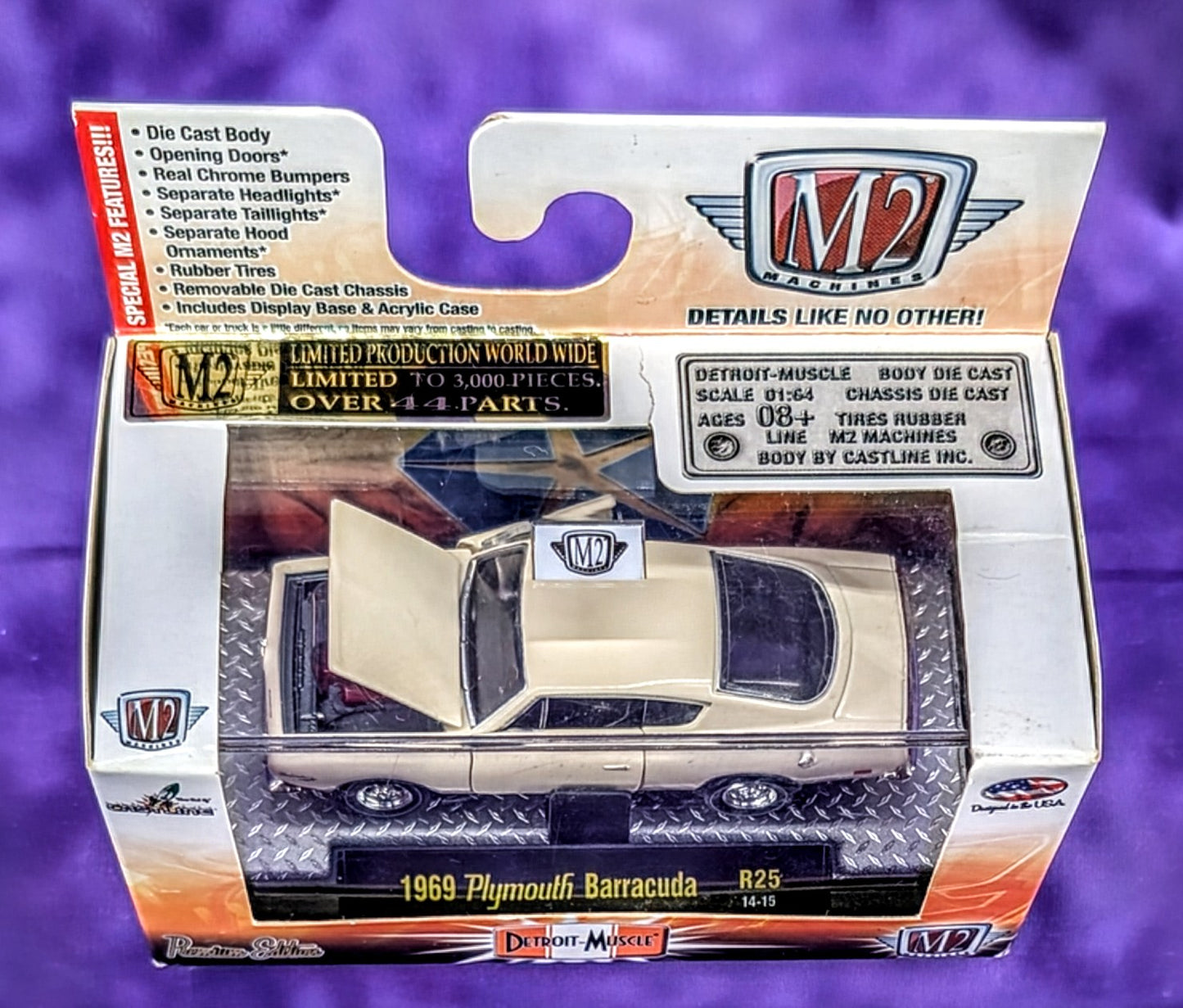 M2 Machines 1969 Plymouth Barracuda - Detroit-Muscle