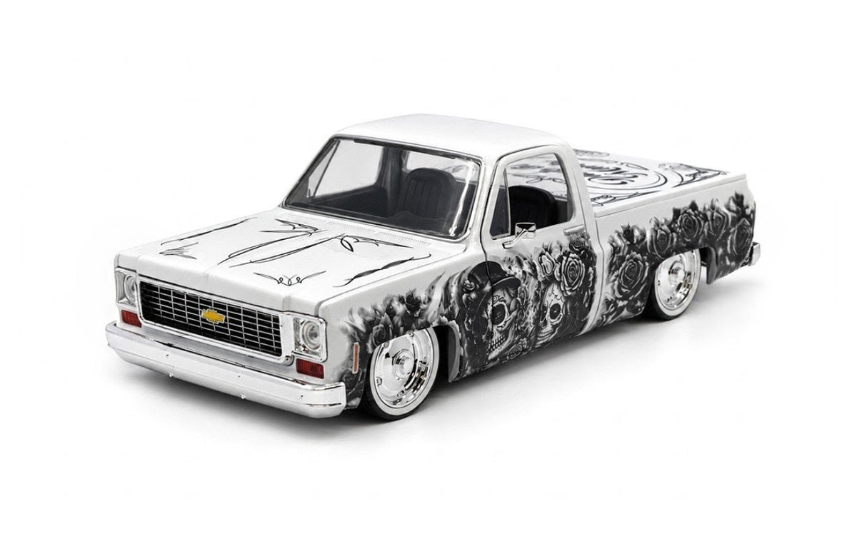 M2 Machines 1973 Chevrolet Cheyenne 10 - Dia de los Muertos - 1 of 2,500 - 1:24 Scale