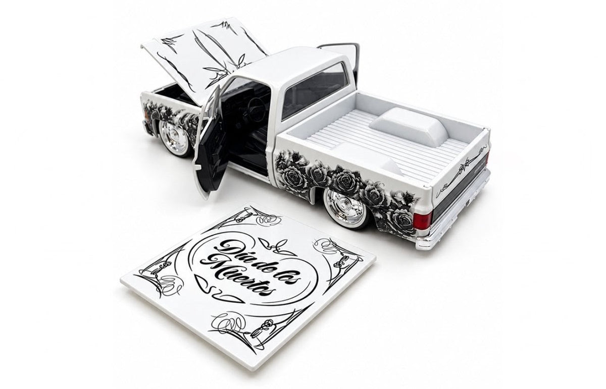 M2 Machines 1973 Chevrolet Cheyenne 10 - Dia de los Muertos - 1 of 2,500 - 1:24 Scale
