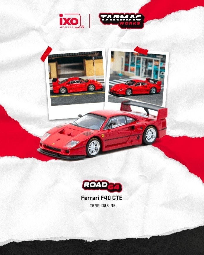 Tarmac Works x iXO Ferrari F40 GTE