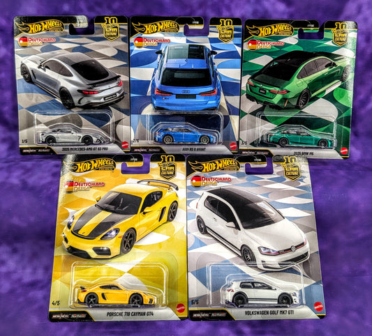 Hot Wheels Deutschland Design Complete Set of 5 - Car Culture - Premium
