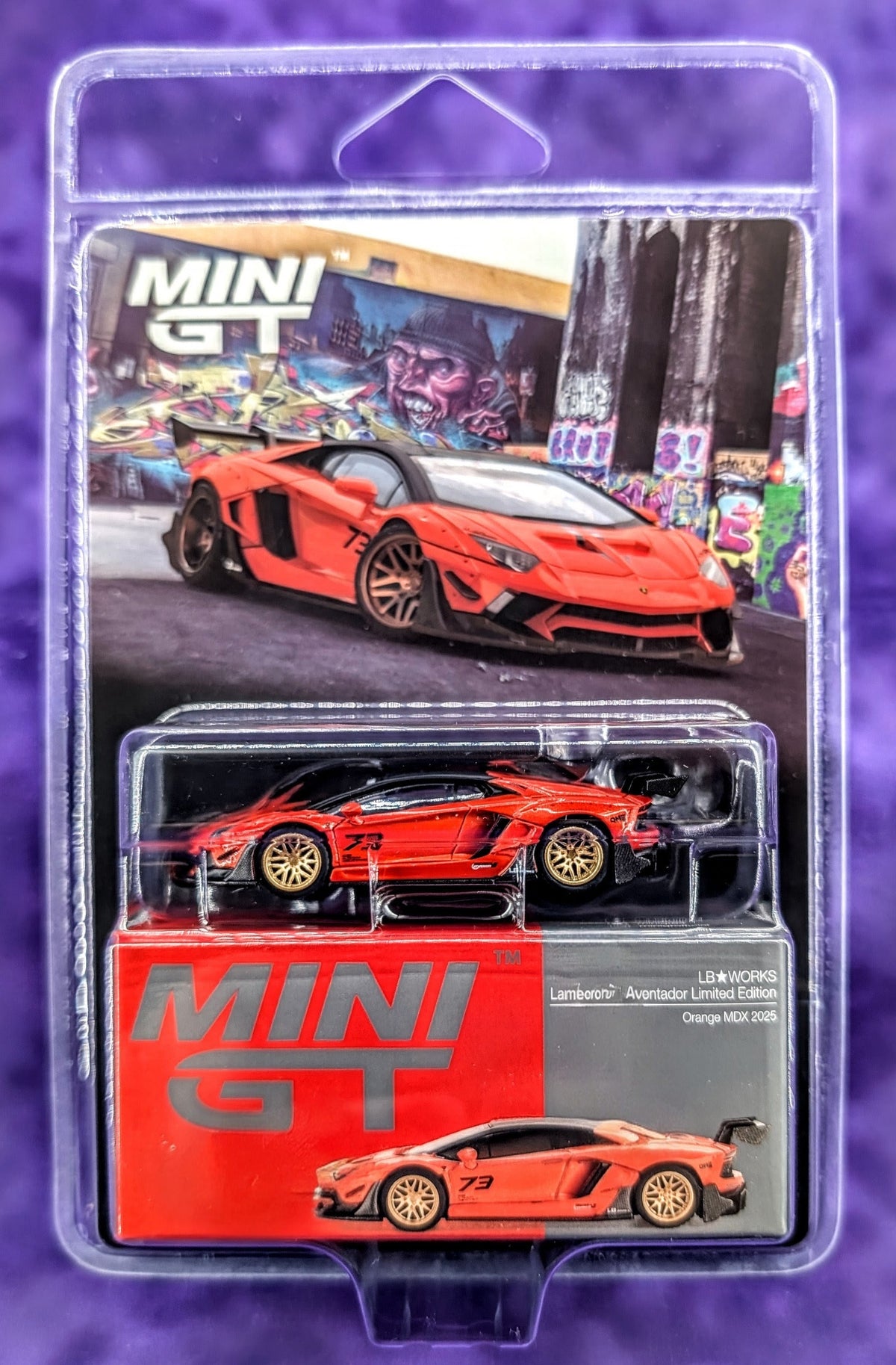 Mini GT LB★WORKS Lamborghini Aventador Limited Edition - Orange - MDX 2025
