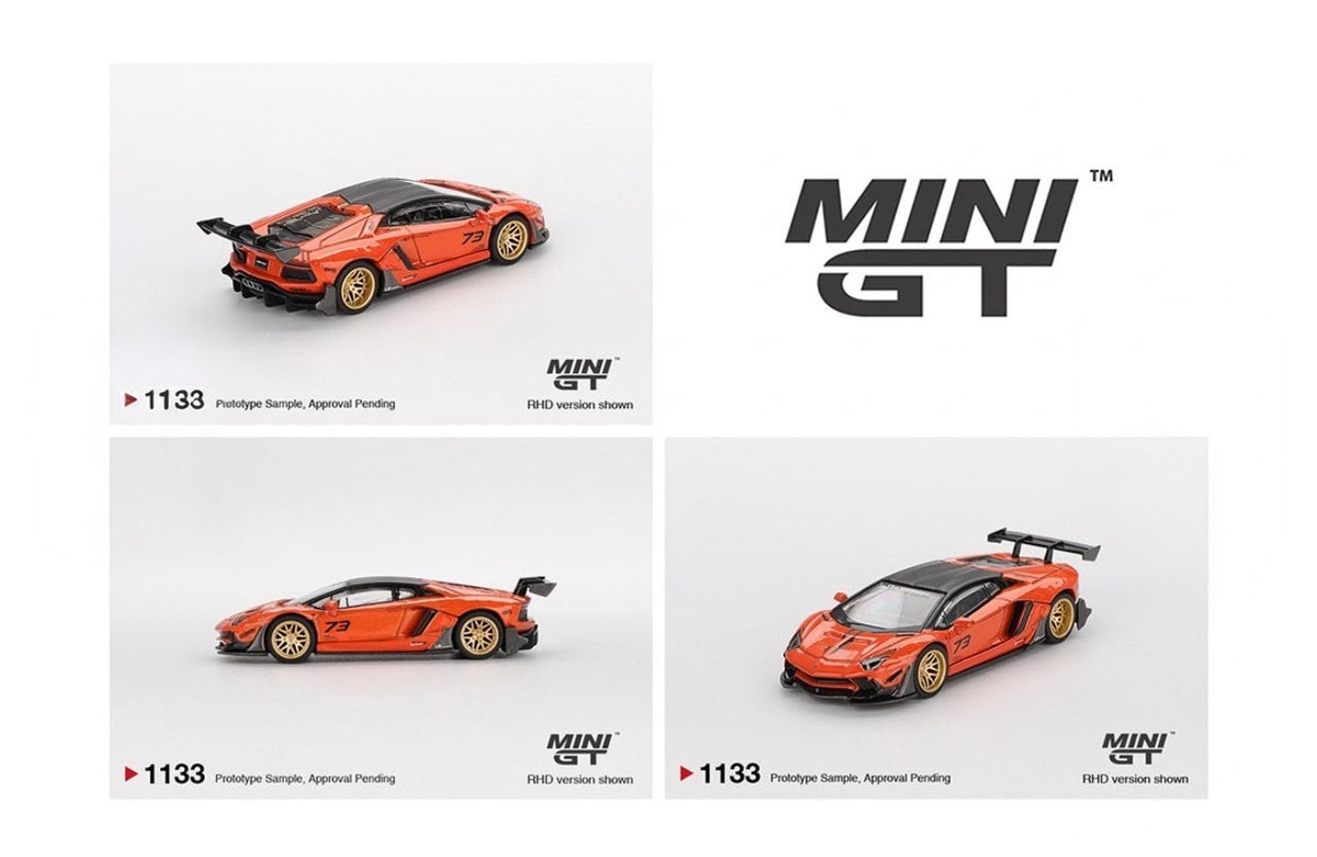 Mini GT LB★WORKS Lamborghini Aventador Limited Edition - Orange - MDX 2025