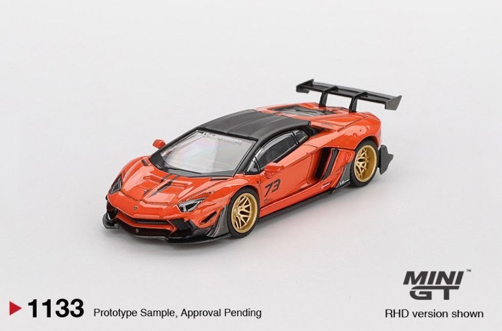 Mini GT LB★WORKS Lamborghini Aventador Limited Edition - Orange - MDX 2025