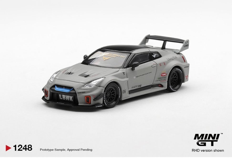 Mini GT Nissan LB-Silhouette WORKS GT 35GT-RR Ver. 1 - Matt Grey