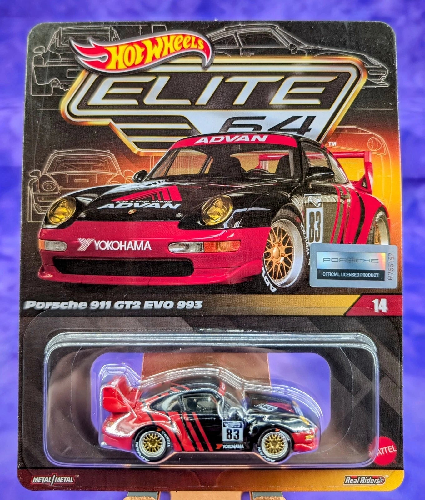 Hot Wheels ADVAN Porsche 911 GT2 EVO 993 - ELITE 64