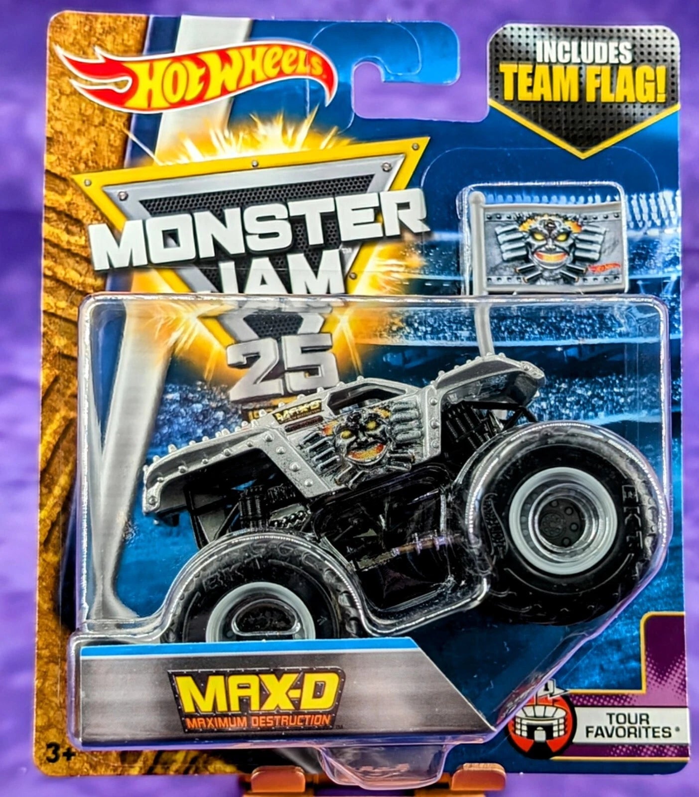 Hot Wheels 2017 Monster Jam 25th Anniversary Complete 5 Truck Set