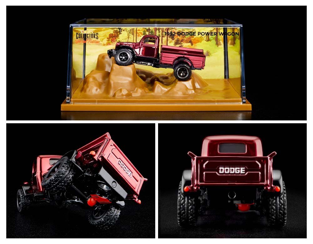 Hot Wheels RLC 1952 Dodge Power Wagon - Red - Red Line Club Exclusive