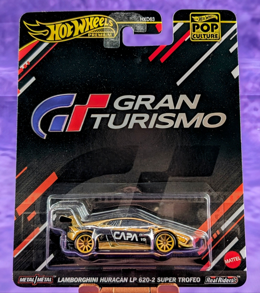 Hot Wheels Pop Culture Gran Turismo Lamborghini Huracan LP 620-2 Super Trofeo - Premium