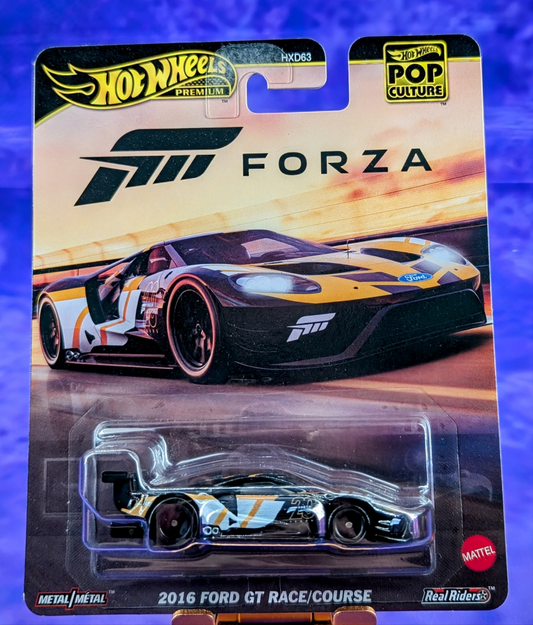 Hot Wheels Pop Culture Forza Motorsports 20th Anniversary 2016 Ford GT Race - Premium