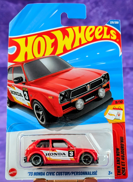 Hot Wheels '73 Honda Civic Custom - Then and Now - Mainline