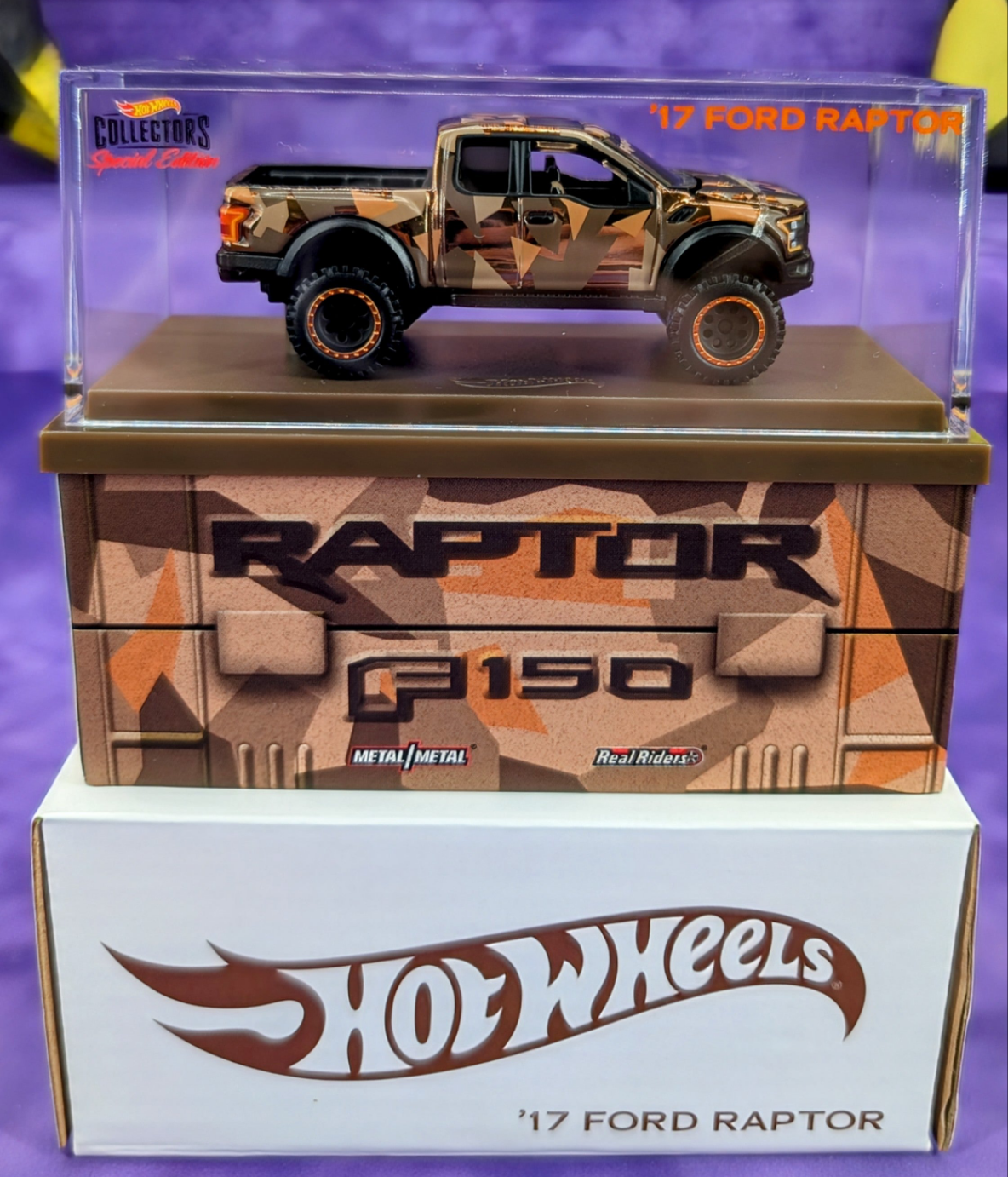 Hot Wheels RLC '17 Ford Raptor Camouflage - Red Line Club Exclusive #1710/25000