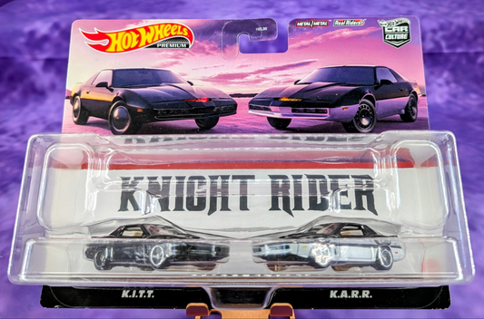 Hot Wheels Knight Rider K.I.T.T & K.A.R.R - 2-Pack - Car Culture - See Description