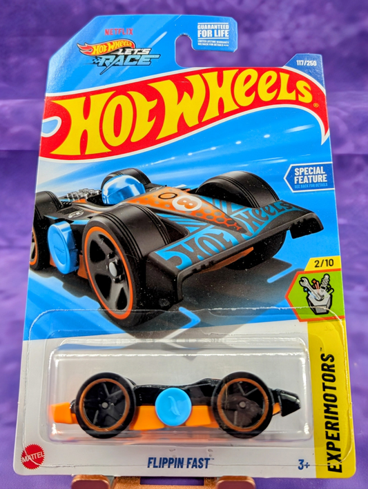 Hot Wheels Flippin Fast - Experimotors - Working Fidget Spinner - Mainline