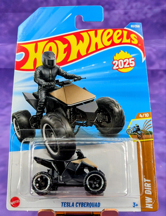 Hot Wheels Tesla Cyberquad - HW Dirt - New for 2025 - Mainline