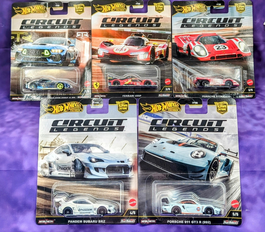 Hot Wheels Car Culture Circuit Legends Set of 5 Cars