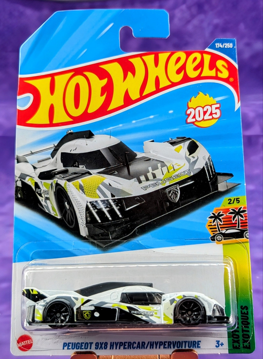 Hot Wheels Peugeot 9X8 Hypercar - Exotics - First Edition - Mainline