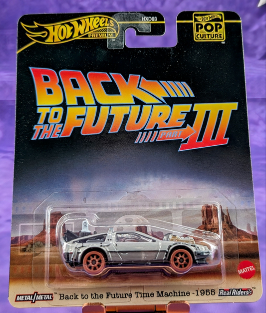 Hot Wheels Pop Culture Back to the Future 3 DeLorean Time Machine 1955 - Premium