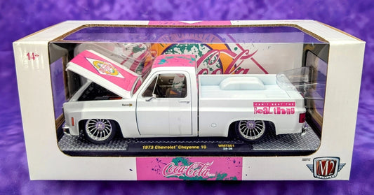 M2 Coca-Cola "Can't Beat the Real Thing" 1973 Chevrolet Cheyenne 10 Squarebody 1/24 Scale WMTSO1 24-36