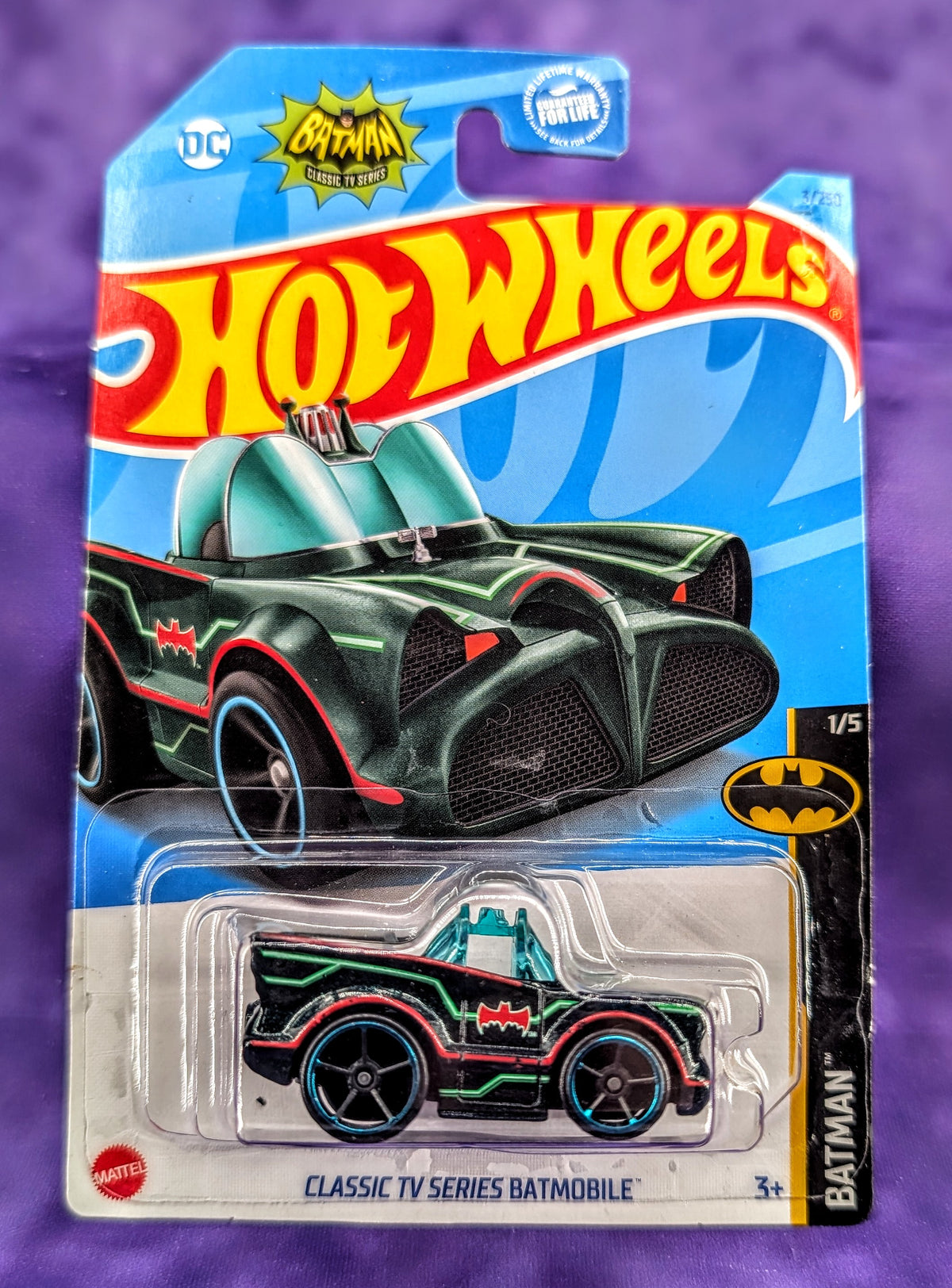 Hot Wheels Classic TV Series Batmobile - 3 Car Lot - Mainline