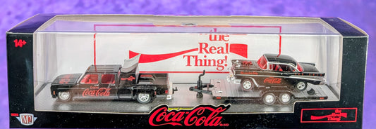 M2 Machines 1973 Chevrolet® Cheyenne Super 30 & 1957 Chevrolet Bel Air Gasser - Coca-Cola - S02 23-04