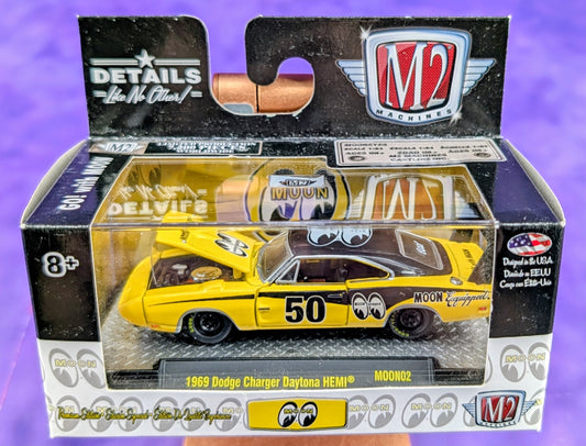 M2 Machines 1969 Dodge Charger Daytona HEMI - Moon Eyes - MOON02 18-44