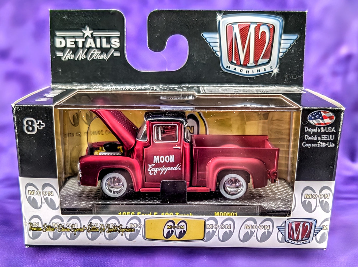 M2 Machines 1956 Ford F-100 Truck "MOON Equipped" - Mooneyes