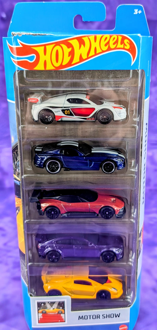 Hot Wheels Motor Show 5 Pack - Lamborghini Sesto Elemento, SRT Viper - Mainline