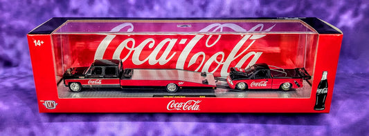 M2 Machines 1973 GMC Ramp Truck & 1995 GMC Sonoma 15 - Coca-Cola Auto-Haulers