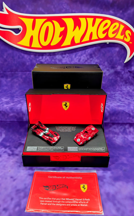 Hot Wheels x Ferrari Heritage Set Red Line Club Exclusive - New in Box