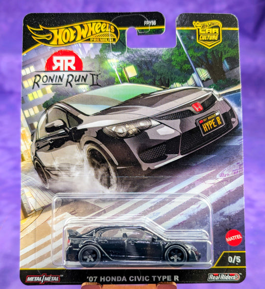 CHASE! Hot Wheels '07 Honda Civic Type R (Hype R) 0/5 - Ronin Run 2 - Premium