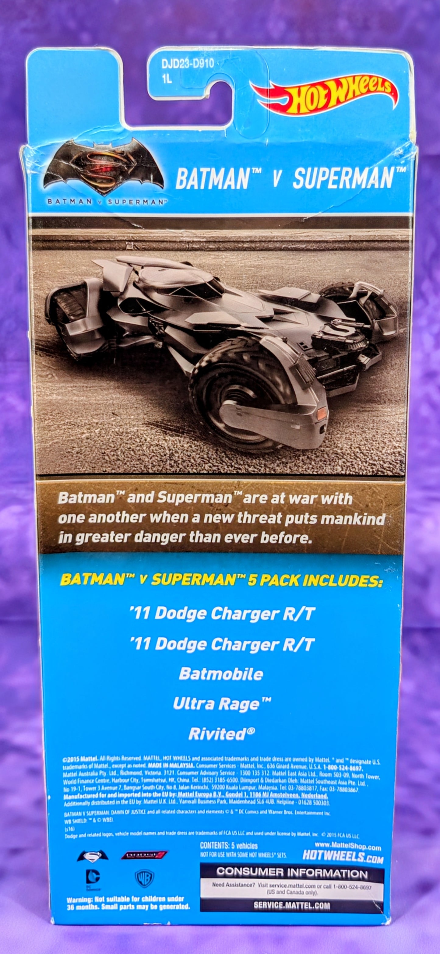 Hot Wheels Batman v Superman 5 Pack