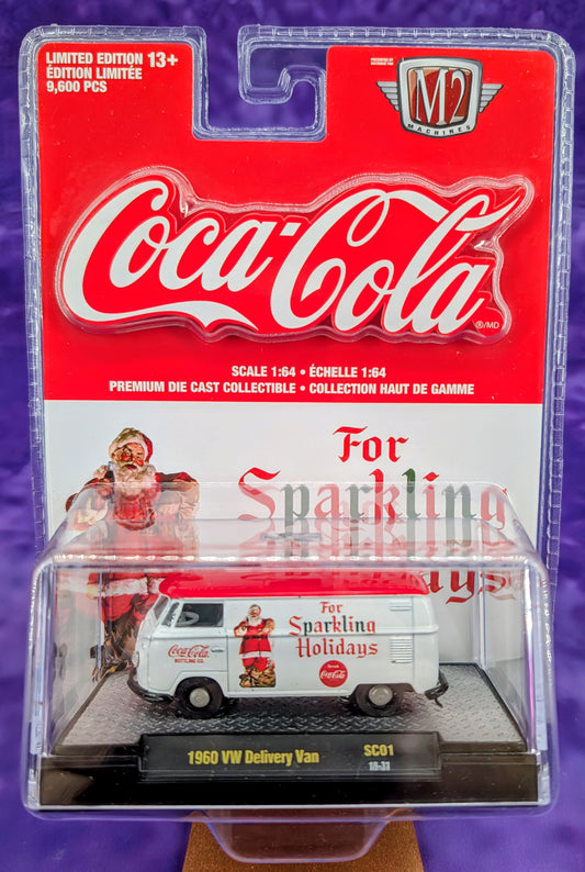 M2 Machines 1960 VW Delivery Van- Coca-Cola For Sparkling Holidays - Santa - SC01 18-31