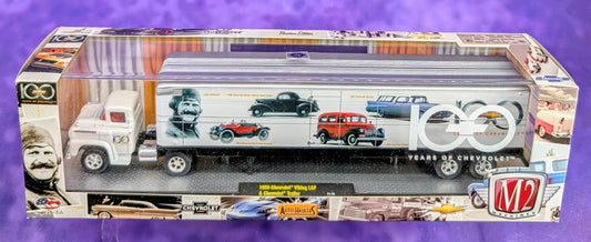 M2 Machines 1959 Chevrolet Viking LCF & Chevrolet Traller - 100 Years of Chevrolet - 11-10