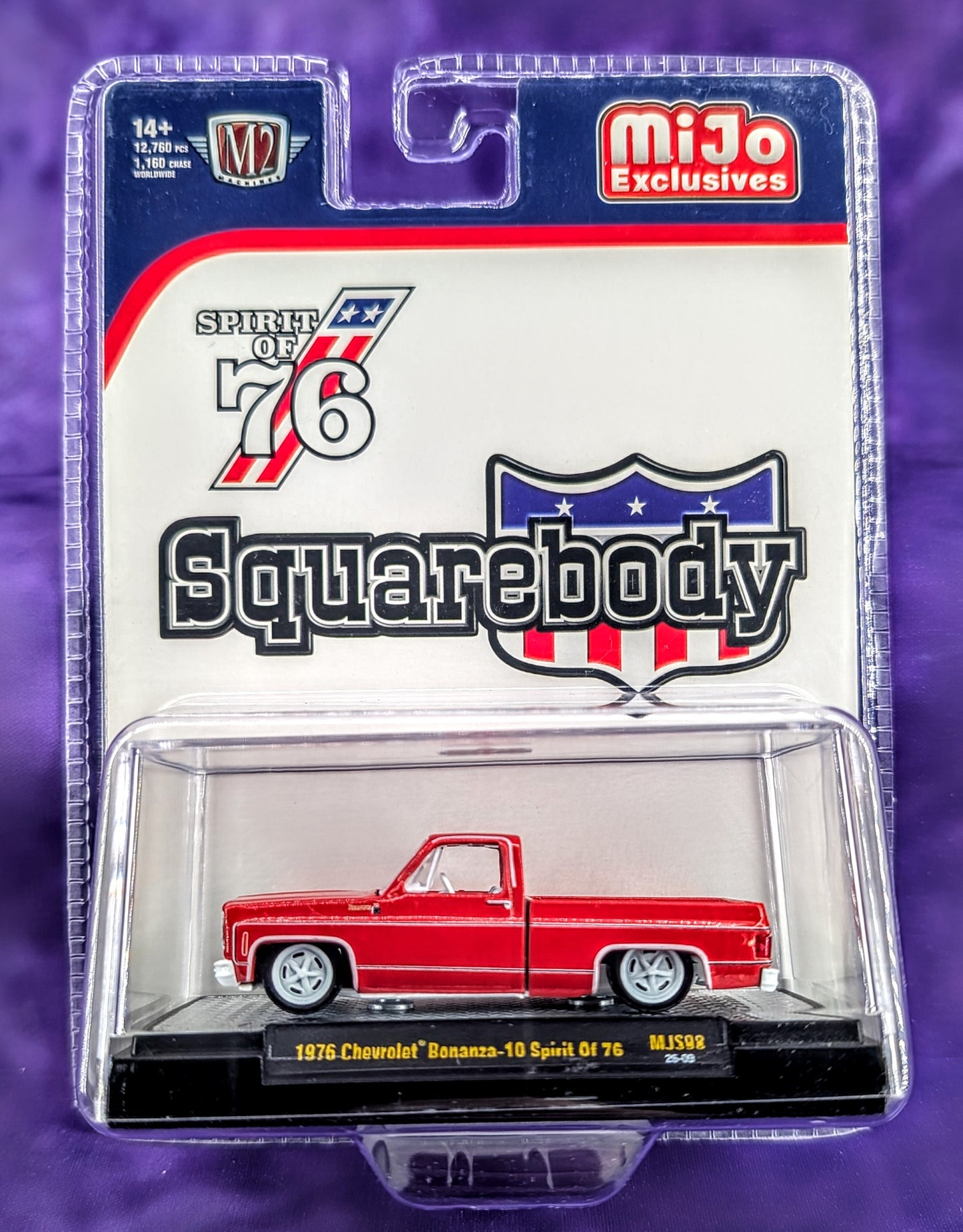 CHASE M2 Machines MiJo Exclusives 1976 Chevrolet Bonanza-10 - Spirit of '76 - Red