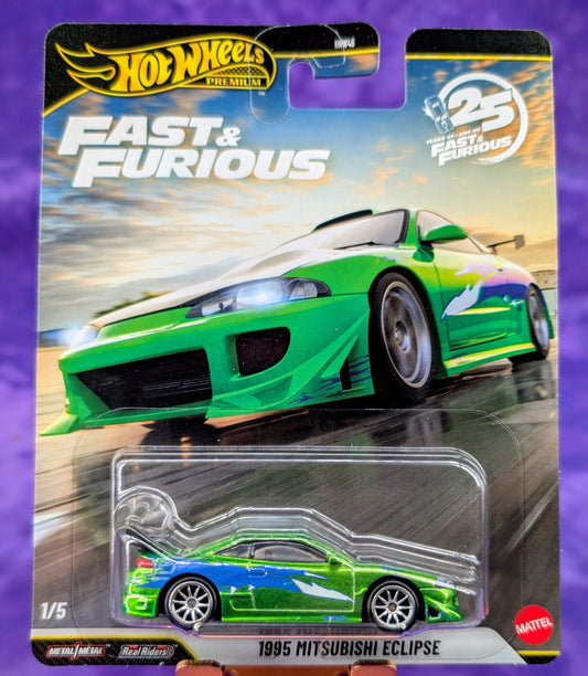 CHASE! Hot Wheels 1995 Mitsubishi Eclipse - Fast & Furious - Premium