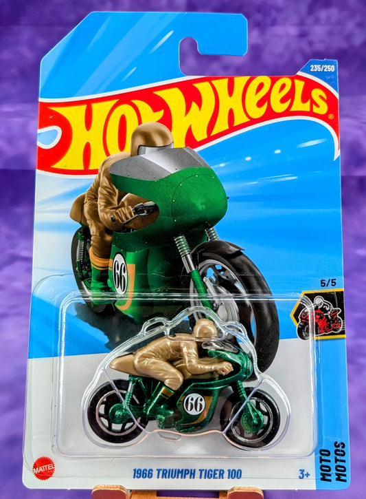 Hot Wheels 1966 Triumph Tiger 100 - Treasure Hunt – Moto – Mainline