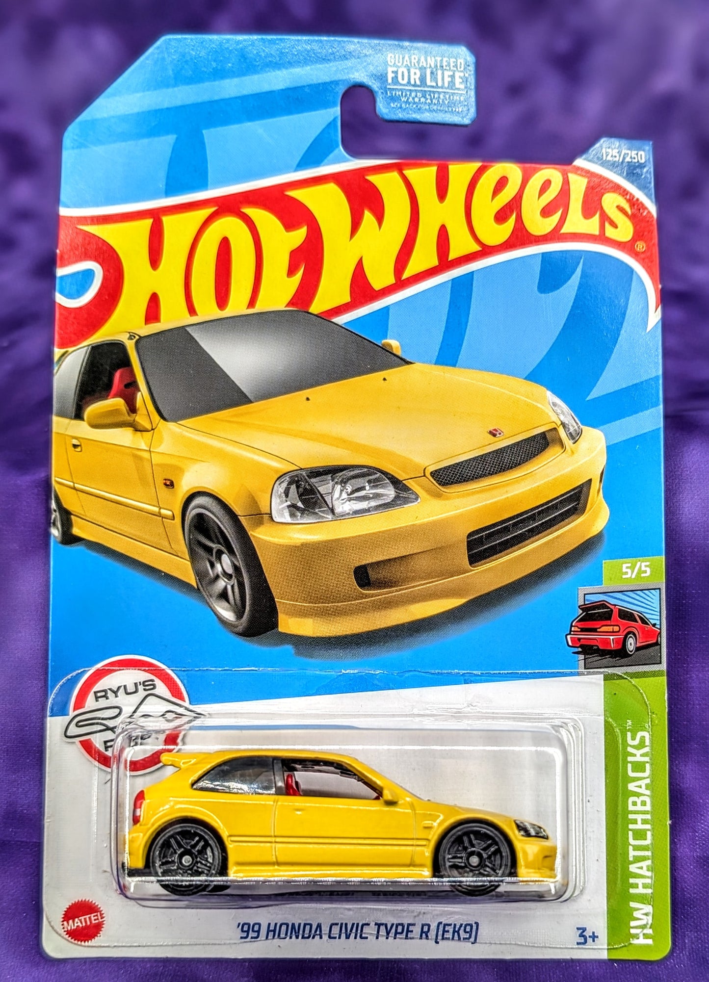 Hot Wheels '99 Honda Civic Type R (EK9) - HW Hatchbacks (Ryu's Rides) - Mainline