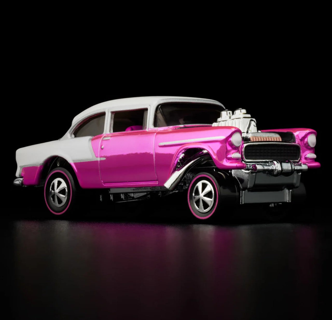 Hot Wheels RLC '55 Chevy Bel Air Gasser - Convention Party Pink - Red Line Club