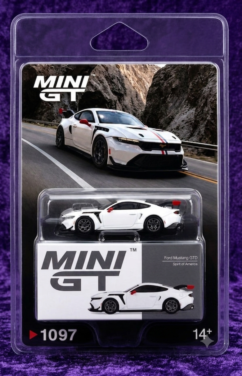 Mini GT Ford Mustang GTD "Spirit of America" - # 1097