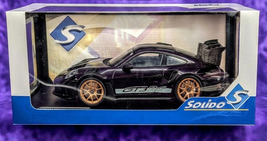 Solido 1:18 2024 Porsche 911 GT3 RS Weissach Package – Purple Metallic