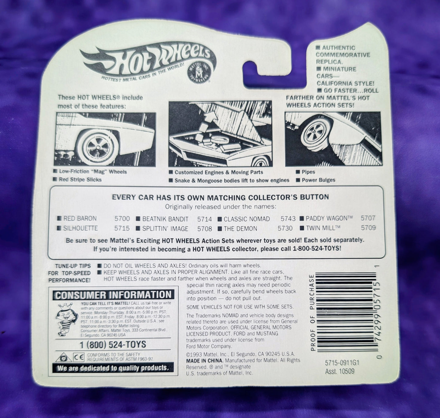 Hot Wheels Silhouette - Vintage Collection