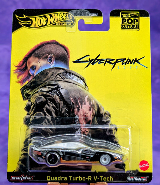Hot Wheels Quadra Turbo-R V-Tech - Cyberpunk 2077 - Pop Culture - Premium