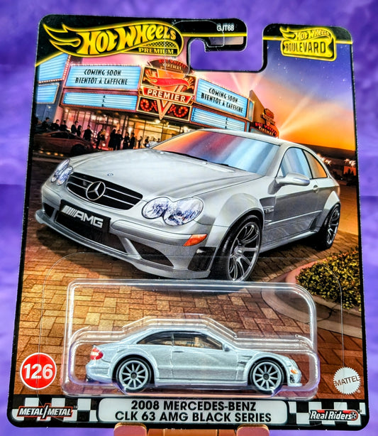 Hot Wheels 2008 Mercedes-Benz CLK 63 AMG Black Series – Boulevard #126 - Premium